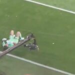 Ex-Man City hviezda Ederson zasiahnutý raketou a udrel kameru v hneve