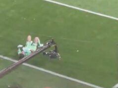 Ex-Man City hviezda Ederson zasiahnutý raketou a udrel kameru v hneve Ex-Man City hviezda Ederson zasiahnutý raketou a udrel kameru v hneve