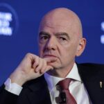 WASHINGTON, DC – 15. apríla: Prezident FIFA Gianni Infantino hovorí na samite Semafor World Economy 2026 15. apríla 2026 vo Washingtone, DC. Summit spája obchodných lídrov a technologických riaditeľov, aby diskutovali o ekonomike, umelej inteligencii a obchodných trendoch. (Foto: Alex Wong/Getty Images)