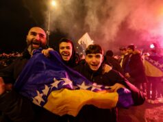 Fanúšikovia Bosny oslavujú, keď sa tím kvalifikoval na majstrovstvá sveta a vyradil Taliansko | Šport Fanúšikovia Bosny oslavujú, keď sa tím kvalifikoval na majstrovstvá sveta a vyradil Taliansko | Šport