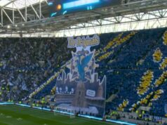 Fanúšikovia Liverpoolu sa vysmievajú „vynútenému“ derby v Evertone tifo a myslia si, že si všimli chybu Fanúšikovia Liverpoolu sa vysmievajú „vynútenému“ derby v Evertone tifo a myslia si, že si všimli chybu