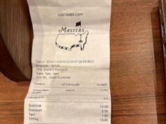 Fanúšikovia Masters zostali ohromení, keď účtenka odhalila šokujúcu cenu piva v Auguste Fanúšikovia Masters zostali ohromení po tom, čo to fanúšika stálo iba 13,02 dolárov za dve pivá v Auguste