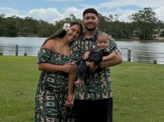 Footy star urobila srdcervúce priznanie o svojom synčekovi po tom, čo urobila niečo nemysliteľné, keď zistila, že je tehotná: „Nie som si istá, či ho chcem“ Hviezda NRLW Shannon Mato je na snímke so svojím partnerom Ropatim a ich synom Charnzem