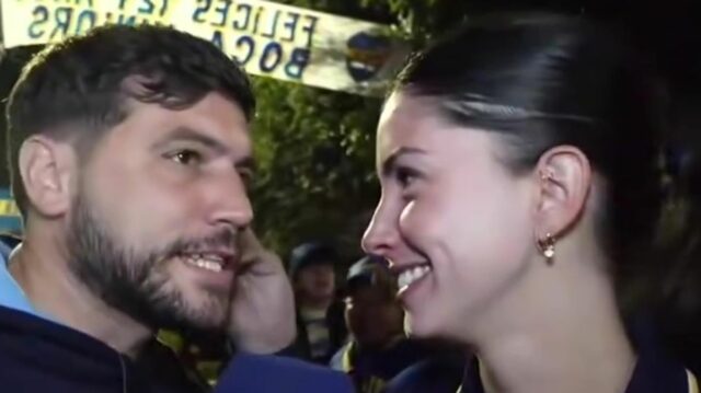 Nicolas Luaces robil rozhovor s fanúšikmi Boca Juniors, keď zbadal Daniho