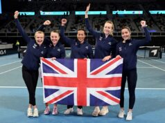 GB pod silou sa po „bláznivej“ výhre nad Austráliou dostala do finále Billie Jean King Cupu Jodie Burrage a Harriet Dart odviedli prácu vo štvorhre (Getty Images pre Billie Jean Kin)