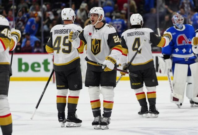 NHL: Vegas Golden Knights v Colorade Avalanche