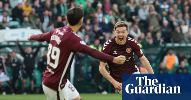 Hearts opúšťajú neskoro, aby potopili deväťčlenný Hibernian a využili stratu Rangers | Škótska premiéra
