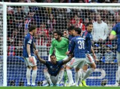 Hodnotenie hráčov Arsenalu vs Atletico Madrid ako dve hviezdy vyčnievajú uprostred semifinálovej kontroverzie Gabrielovi z Arsenalu pomáhajú Ben White, David Raya, Piero Hincapie a Martin Zubimendi po zablokovaní strely Antoina Griezmanna.