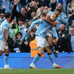 Erling Haaland oslavuje