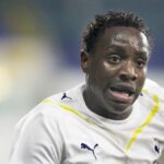 LONDÝN COLNEY, ANGLICKO – 15. AUGUSTA: Sambi Lokonga z Arsenalu počas tréningu v Sobha Realty Training Center 15. augusta 2025 v London Colney, Anglicko. (Foto: Stuart MacFarlane/Arsenal FC cez Getty Images)