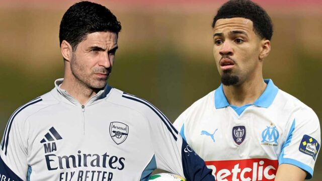 LISABON, PORTUGALSKO - 6. apríla: Hlavný tréner Arsenalu Mikel Arteta sa zúčastňuje na tlačovej konferencii pred štvrťfinálovým zápasom prvej časti Ligy majstrov UEFA 2025/26 medzi Sportingom a Arsenalom FC na Estadio Jose Alvalade 6. apríla 2026 v portugalskom Lisabone. (Foto: Luis Loureiro/Eurasia Sport Images/Getty Images)