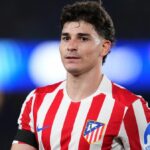 Julian Alvarez počas zápasu Atlética Madrid