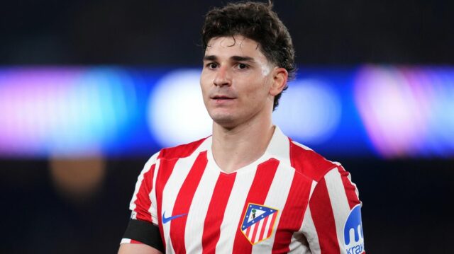 Julian Alvarez počas zápasu Atlética Madrid