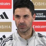 Mikel Arteta na tlačovej konferencii