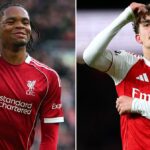 Rio Ngumoha z Liverpoolu oslavuje skórovanie proti Fulhamu