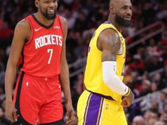 Hviezda Rockets Kevin Durant vynechá prvý zápas série Lakers Hviezda Rockets Kevin Durant vynechá prvý zápas série Lakers