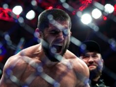 Ian Machado Garry naráža na rozpor s Islamom Machačevom, keď sa titulný obrázok UFC zahmlieva UFC šampión welterovej váhy Islam Machačev (Getty)