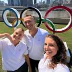 Ian Thorpe tento týždeň pózuje s olympioničkami Ninou Kennedy a Jess Fox v Brisbane