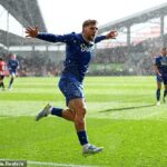 Bol to Kiernan Dewsbury-Hall, ktorý opäť zachránil Everton, keď Angličan neskôr v Brentforde zachránil bod.