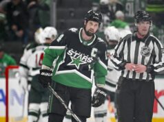 Jamie Benn zo Stars dostáva maximálnu povolenú pokutu za krížovú kontrolu NHL: Play-off o Stanley Cup-Minnesota Wild v Dallase Stars
