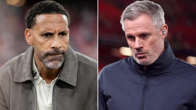 Rio Ferdinand a Jamie Carragher