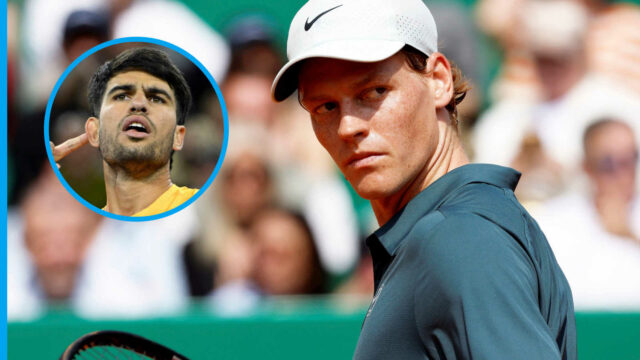 Jannik Sinner dostáva rady od Brada Gilberta pred zápasom Carlosa Alcaraza
