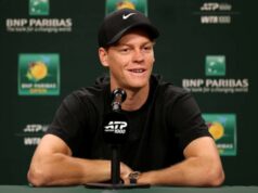 Jannik Sinner reaguje na obľúbený tag po zranení Alcarazu Autor fotografie Mateo Villalba/Getty Images