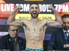 KTO JE OTEC! Nathaniel Collins so svojou ženou každým dňom čaká ich druhé dieťa a hľadá víťazstvo nad starým nepriateľom Cristobelom Lorentem, ktoré by mu mohlo otvoriť dvere k zisku titulu majstra sveta. Collins mal na vážení sebavedomú náladu a prezradil, že jeho manželka by mohla čoskoro porodiť