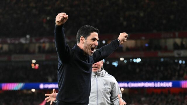 Každé slovo, ktoré Mikel Arteta povedal o písaní histórie Arsenalu, Mikel Arteta, manažér Arsenalu, čelil novinárom po tom, čo vyradil Sporting CP z Ligy majstrov UEFA.