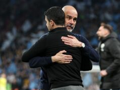 Keď Pep Guardiola plánuje urobiť veľké rozhodnutie v Man City uprostred bitky o titul Arsenal Premier League Pep Guardiola a Mikel Arteta