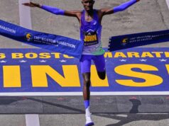 Keňania John Korir a Sharon Lokedi sa opakujú ako víťazi Bostonského maratónu Keňania John Korir a Sharon Lokedi sa opakujú ako víťazi Bostonského maratónu