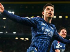 Lístky na Arsenal vs Sporting CP sú v predaji, no na štvrťfinále Ligy majstrov sú málo Kai Havertz z Arsenalu oslavuje strelenie úvodného gólu počas štvrťfinálového zápasu UEFA Champions League 2025/26 medzi Sporting Clube de Portugal a Arsenal FC na Estadio Jose Alvalade 7. apríla 2026 v portugalskom Lisabone.