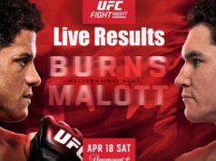 Live výsledky UFC Winnipeg: Burns vs. Malott Download app from appStore
