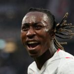 Yan Diomande počas zápasu RB Leipzig