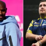 Luke Littler a Mo Farah