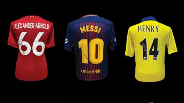 Vyhrajte poukaz v hodnote 300 £ na autentické, vlastnoručne podpísané pamätné predmety od najväčších svetových futbalových hviezd na AllstarSignings.com