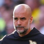 LONDÝN, ANGLICKO - 25. apríla: Manažér / hlavný tréner Manchestru City Pep Guardiola počas semifinálového zápasu FA Cupu Emirates medzi Manchestrom City a Southamptonom 25. apríla 2026 v Londýne v Anglicku. (Foto Catherine Ivill - AMA/Getty Images)