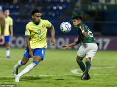 Man United vstupuje do boja o najhorúcejšieho kandidáta vo svetovom futbale: Red Devils pripravujú ponuku 34 miliónov libier v snahe poraziť Man City a Barcelonu s brazílskym zázračným chlapcom Eduardom Conceiçaom Manchester United pripravuje ponuku 34 miliónov libier za zázračného chlapca Eduarda Conceiçaa