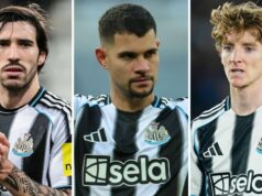 Man Utd sa stal najvyšším cieľom, keď Guimaraes odchádza so šiestimi hviezdami Newcastlu preradenými po rozhodnutí o 260 miliónoch libier Man Utd sa stal najvyšším cieľom, keď Guimaraes odchádza so šiestimi hviezdami Newcastlu preradenými po rozhodnutí o 260 miliónoch libier