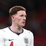 LONDÝN, ANGLICKO - 31. marca: Elliot Anderson z Anglicka počas medzinárodného priateľského zápasu medzi Anglickom a Japonskom na štadióne Wembley 31. marca 2026 v Londýne v Anglicku. (Foto: Alex Pantling/Getty Images)