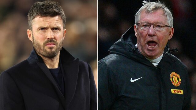 MANCHESTER, ANGLICKO – 27. apríla: Hlavný tréner / manažér Manchestru United Michael Carrick počas zápasu Premier League medzi Manchestrom United a Brentfordom na Old Trafford 27. apríla 2026 v Manchestri v Spojenom kráľovstve. (Foto: Robbie Jay Barratt - AMA/Getty Images)