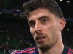 Mikel Arteta a Kai Havertz sa dohodli na zbrani Arsenalu, ktorá im vyhrá „veľké tituly“ Kai Havertz hovorí v pozápasovom rozhovore