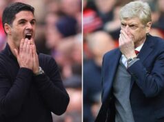 Mikel Arteta by mohol prekonať nechcený rekord Arséna Wengera po tom, čo sa Arsenal dostal o titul Mikel Arteta a Arsenal môžu opäť vynechať súboj o titul