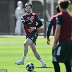 Declan Rice sa vrátil do tréningu Arsenalu pred zápasom Ligy majstrov