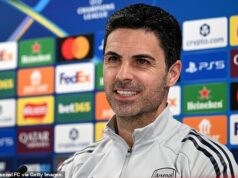 Mikel Arteta požaduje od nervózneho Arsenalu „čistú paľbu“, keďže Gunners čelia Sportingu Lisabon s obavami z ďalšej sezóny bez trofejí. Mikel Arteta hovorí, že pred súbojom Arsenalu so Sportingom Lisabon „horie“ ambíciami