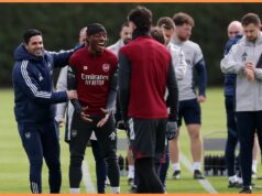 Mikel Arteta z Arsenalu pre zranenie Noniho Maduekeho Mikel Arteta z Arsenalu pre zranenie Noniho Maduekeho