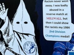 Millwall môže žalovať za obrázok KKK s klubovým odznakom v brožúre „vzdelávacej“ rady Millwall