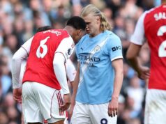 Môže byť Gabriel stále zakázaný za hlavičku Erlinga Haalanda napriek žltej karte v zápase Man City vs Arsenal? Útočník Manchestru City Erling Haaland a obranca Arsenalu Gabriel sa vyrovnali