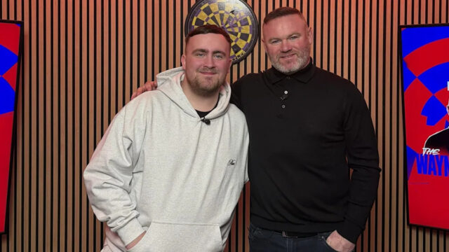 Luke Littler a Wayne Rooney