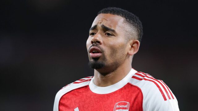 LONDÝN, ANGLICKO - 15. apríla: Gabriel Jesus z Arsenalu počas štvrťfinálového zápasu Ligy majstrov UEFA 2025/26 medzi Arsenal FC a Sporting Clube de Portugal na štadióne Arsenal 15. apríla 2026 v Londýne v Anglicku. (Foto: James Gill – Danehouse/Getty Images)